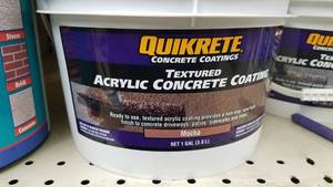 lot 2250 image: (4) Quikcrete Textured Acrylic Concrete Coatings