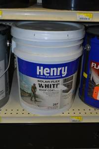 lot 2279 image: 4.75 Gallons Henry Solar-Flex White Roof Coating
