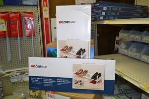 lot 2306 image: (2) ClosetMaid Stack and Expand Shoe Rack