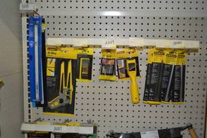 lot 2009 image: Large Lot of Coping Saw Blades, Rasp and More
