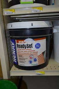 lot 2064 image: Henry 3.5 gallon Ready Set Premixed Mastic Adhesive