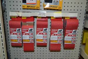 lot 2154 image: (10) DIABLO 5-Packs of Belt Sander Sanding Belts 3 x 18