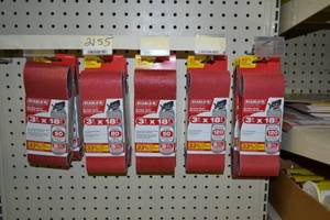 lot 2155 image: (10) DIABLO 5-Packs of Belt Sander Sanding Belts 3 x 18