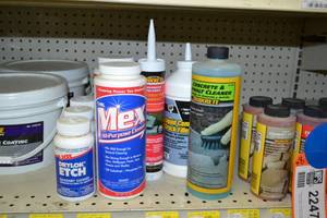 lot 2248 image: Lot of Concrete Cleaners, Gap Fillers and More