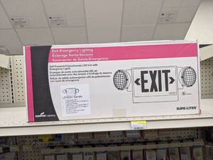 lot 1279 image: Cooper Exit Sign Assembly