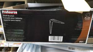 lot 863 image: (20) Black Shelf Brackets 8 x 10
