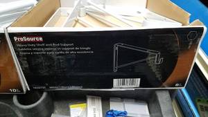 lot 880 image: (14) White Shelf and Clothes Rod Supports