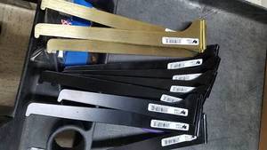 lot 902 image: (10) Single Track Shelf Brackets 10 and 12