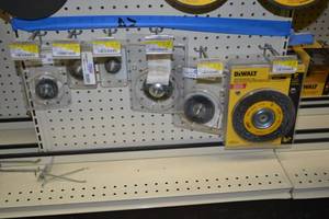 lot 560 image: (7) US Forge and DeWalt End Wire Brushes