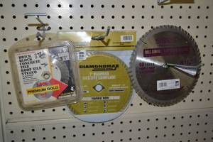 lot 567 image: (2) Masonry  Cement 7 Saw Blades and MK 4 Dry Diamond Blade- DiamondMax and SIBKIS
