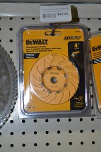 lot 547 image: (2) DeWalt 4 Turbo Diamond Cup Wheels