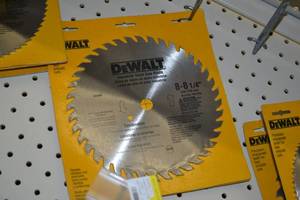 lot 585 image: (2) DeWalt 8-14 Combination Wood Saw Blades