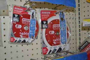 lot 603 image: (2) DIABLO Metal Cutting Saw Blades 6 and 5