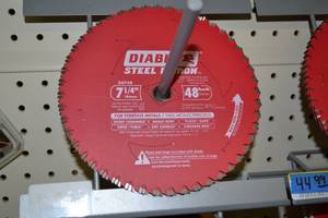 lot 593 image: (3) DIABLO Steel Demon 7-14 Blade for Non-Ferrous Metals