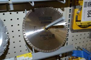 lot 600 image: (3) DeWalt 7 Block and Brick Saw Blades