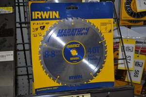 lot 608 image: (9) IRWIN 8 40T Trim Finish Saw Blades
