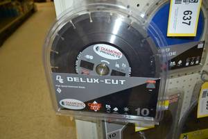 lot 633 image: Diamond Products 10 Delux-Cut Turbo Diamond Blades - Concrete Dry Cutting