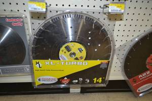 lot 635 image: Diamond Products 14 High Speed Masonry Blade - Dry or Wet