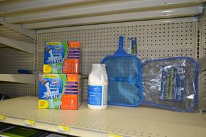 lot 687 image: Lot of Pool Maintenance Chemicals and Equipment