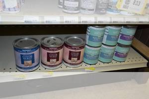 lot 834 image: (9) Cans Valspar Antiquing Wax, Sealing Wax and Color Glaze