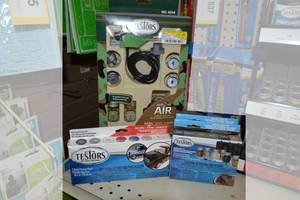 lot 836 image: Testors Plastic Model Amazing Air Airbrush Kit and (3) Packages of Paint