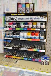 lot 839 image: Inventory and Shelf of Testors Plastic Model Paints