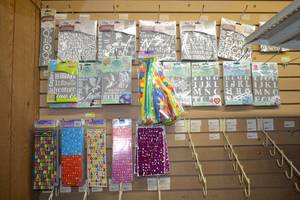 lot 844 image: Mixed Media Stencils, Pipe Cleaner Value Packs, Alphabet Stickers