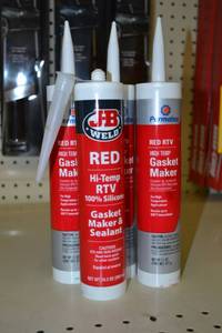 lot 711 image: (4) RED RTV High Temp Gasket Maker