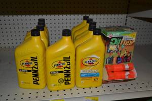 lot 721 image: (10) Bottles Oil and Transmission Fluid  Oil Flex Fillers