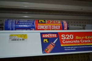 lot 729 image: (9) Loctite S20 Concrete Crack Sealant 28oz and 10oz