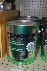 lot 1744 image: (3) 1 Gallon Penofin Penetrating Oil Finish for Pressure Treated Wood, Tahoe Sienna Brown