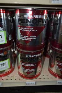 lot 1753 image: (3) 1 Gallon Penofin Penetrating Oil Finish, Ultra Premium - Transparent Cedar