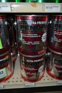 lot 1754 image: (4) 1 Gallon Penofin Penetrating Oil Finish, Ultra Premium - Transparent Mission Brown