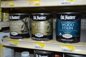 lot 1771 image: (2) Quarts Old Masters Penetrating Stain & (1) Interior Water-Based Wood Stain