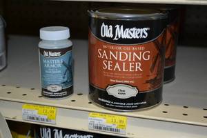 lot 1776 image: (5) Quarts Old Masters Interior Oil-Based Sandting Sealer, Clear (1) Old Masters Armor Part B Hardener