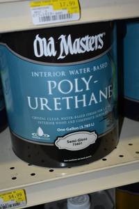 lot 1779 image: 1 Gallon Old Masters Interior Water-Based Polyurethane, Semi-Gloss
