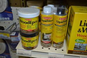 lot 1805 image: (6) Abatron WoodEpox Epoxy Wood Replacement Compund, Parts A & B (3) Abatron LiquidWood Epoxy Wood Consolidant