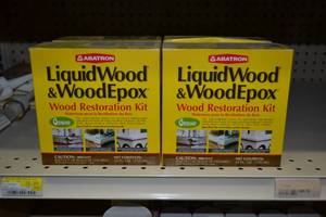 lot 1806 image: (4) Abatron LiquidWood & WoodEpox Wood Restoration Kit