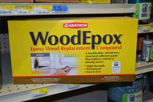 lot 1813 image: 2 Gallon Abatron WoodEpox Epoxy Wood Replacement Compound