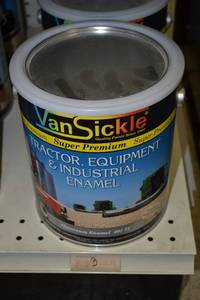 lot 1831 image: (3) 1 Gallon VanSickle Tractor, Equipment, & Industrial Enamel