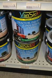 lot 1833 image: (3) 1 Gallon VanSickle Tractor, Equipment, & Industrial Enamel