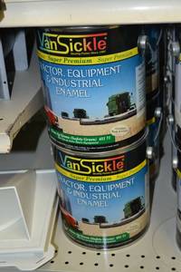 lot 1838 image: (3) 1 Gallon VanSickle Tractor, Equipment, & Industrial Enamel
