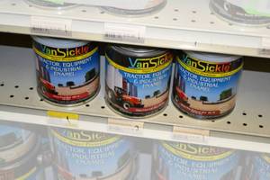 lot 1829 image: (9) Quart VanSickle Tractor, Equipment & Industrial Enamel