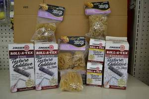 lot 1887 image: Sea Sponges & Zinsser Roll-A-Tex Texture Additive