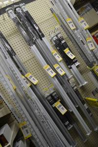 lot 888 image: (3) Adjustable Closet Rods (1) 72 to 120 and (2) 72 to 96