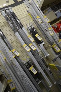 lot 889 image: (3) Adjustable Closet Rods (1) 72 to 120 and (2) 72 to 96