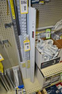 lot 897 image: (12) Closetmaid 409 Hang Track - White