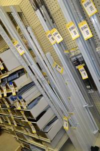 lot 900 image: (6) 60 Dual Track Shelving Track Rails
