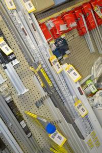 lot 905 image: (6) 60 Dual Track Shelving Track Rails