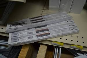 lot 901 image: (12) 12 Dual Track Shelving Track Rails